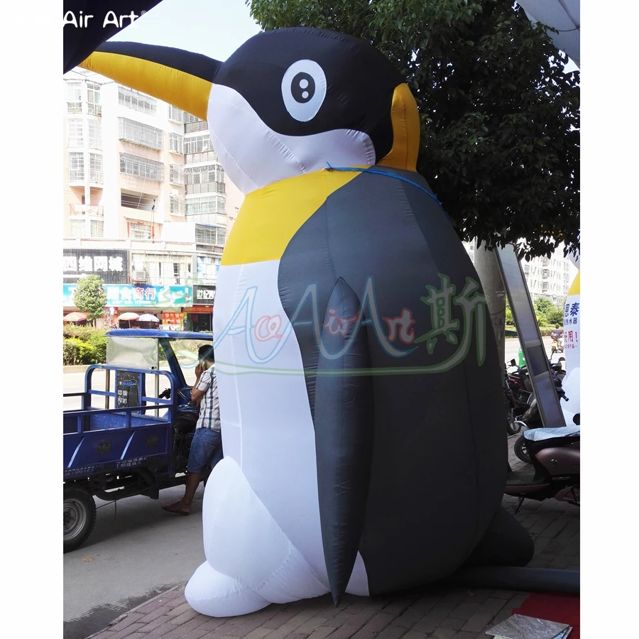 2.5/3/4m desenhos animados infláveis exteriores requintados altos, pinguim inflável animal inflável para anunciar/exposição do evento