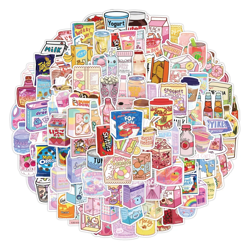 10/30/50/100PCS Cute Cartoon Stickers Aesthetic Laptop Skateboard Fridge Bike Guitar Phone Motorcycle Waterproof Graffiti Decal