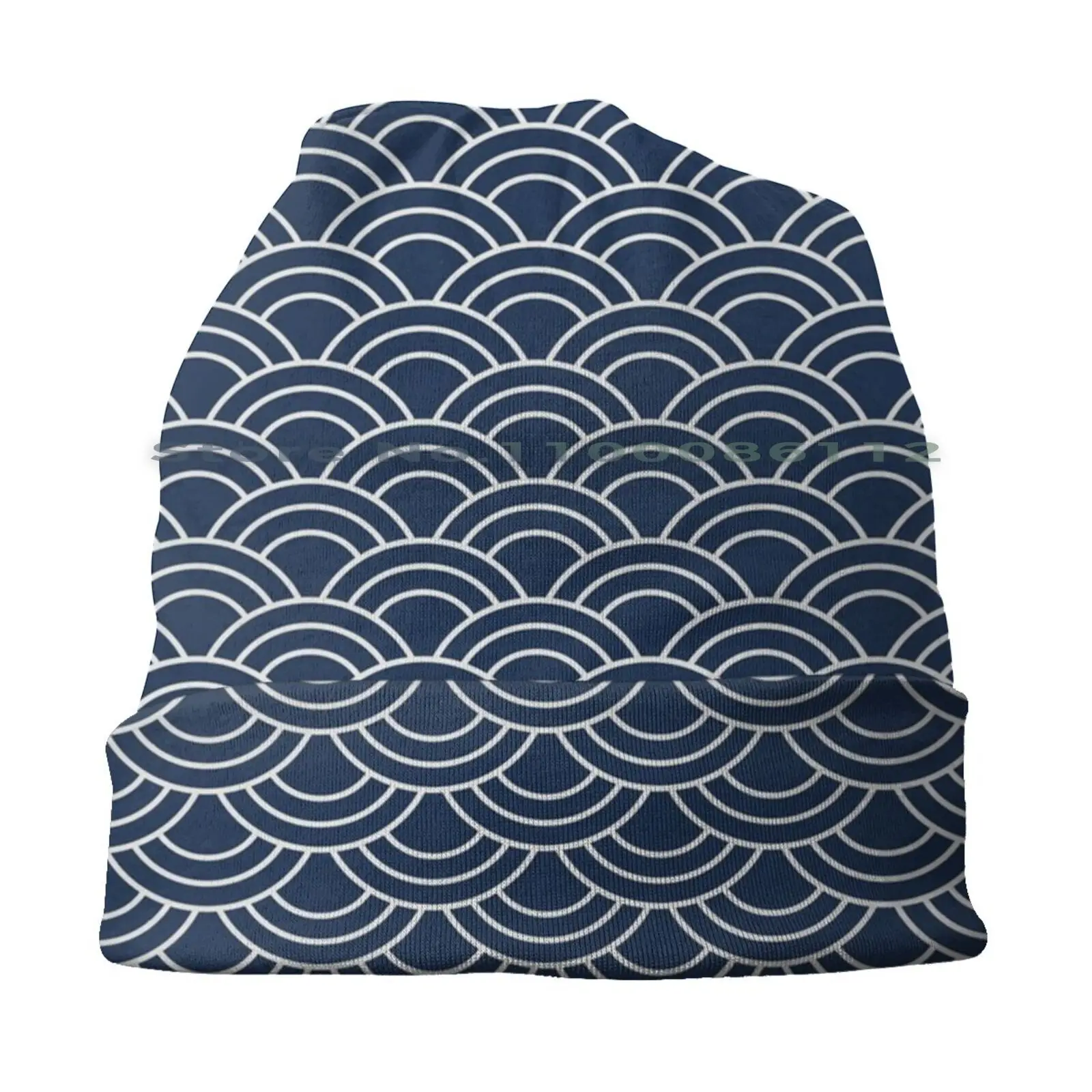 Waves / Japanese / Navy Blue Bucket Hat Sun Cap Beach Waves Japanese Art Ocean Surfer Surfing Cool Water Asian Gift Idea