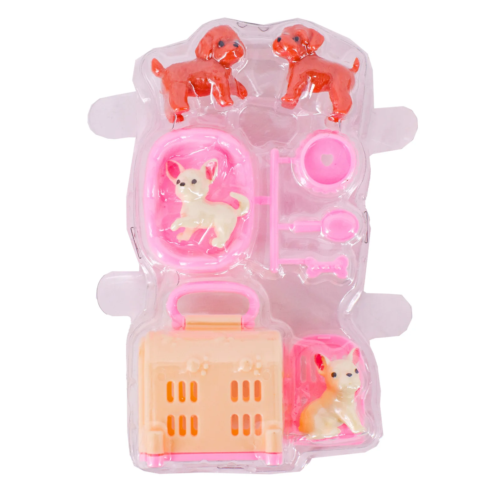 Doll Cat Climbing Frame Dog Cage Tableware Accessories Blister Set Accessories For Barbiees&BJD Doll Toys Blister Accessories