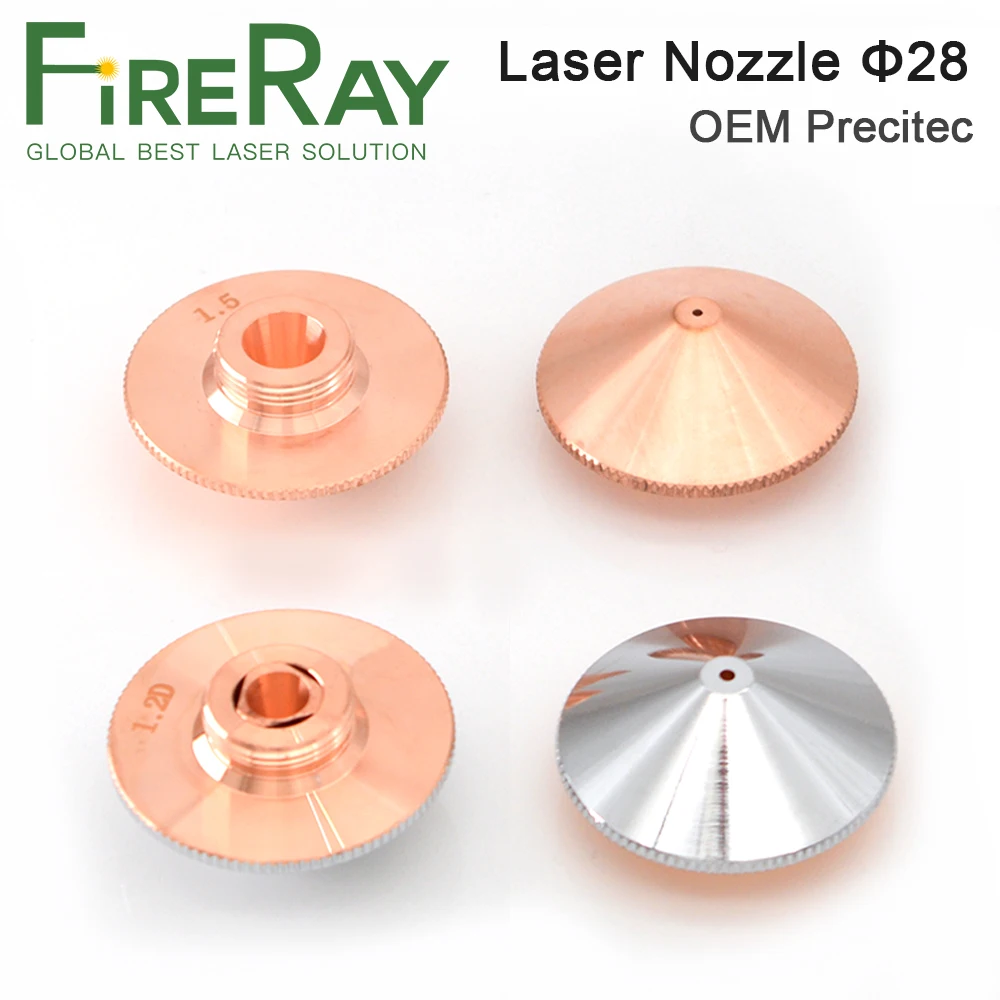 FireRay Dia.28mm Laser Düse Einzelne Doppel Schicht Kaliber 0,8-5,0 Gewinde M11 für Precitec WSX Faser Laser Schneiden Kopf