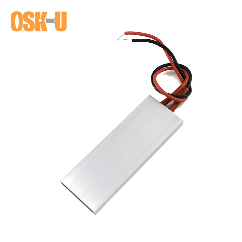 Placa de calentador eléctrico PTC de 12/24V, elemento calefactor termostático PTC de 80x28,5x5mm, 70/110/200C, elemento calefactor para máquina de Yogurt