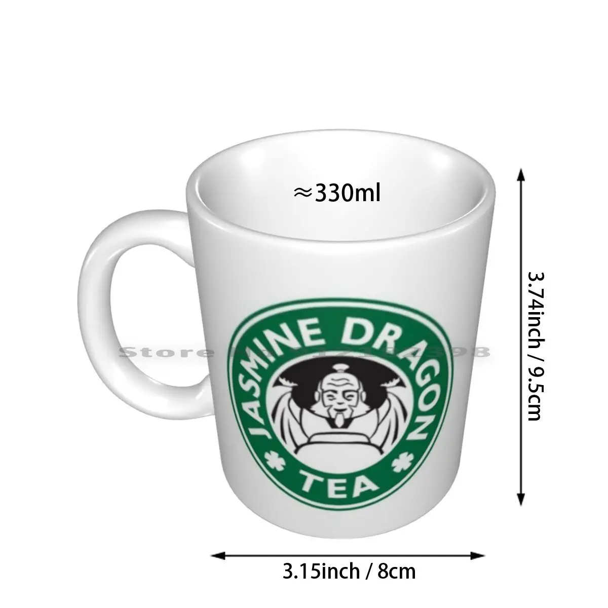 Jasmine Dragon , Uncle Iroh's Fine Tea Shop ,-Inspired Design Ceramic Mugs Coffee Cups Milk Tea Mug Jasmine Dragon Uncle Iroh