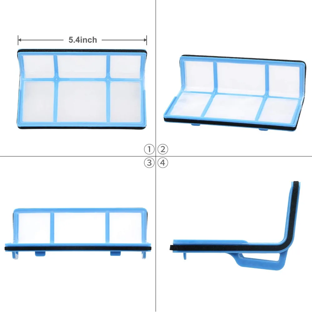 Kit Ricambi Per Aspirapolvere Robot Ilife V5 V5s V3s Pro - 10 Spazzole Laterali + 10 Filtri HEPA + 2 Filtri Antipolvere