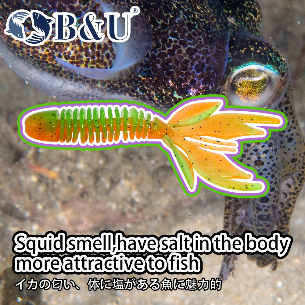 B&U Bass Catch Swimbait – Señuelo jig de silicona para lubina - imagen 3