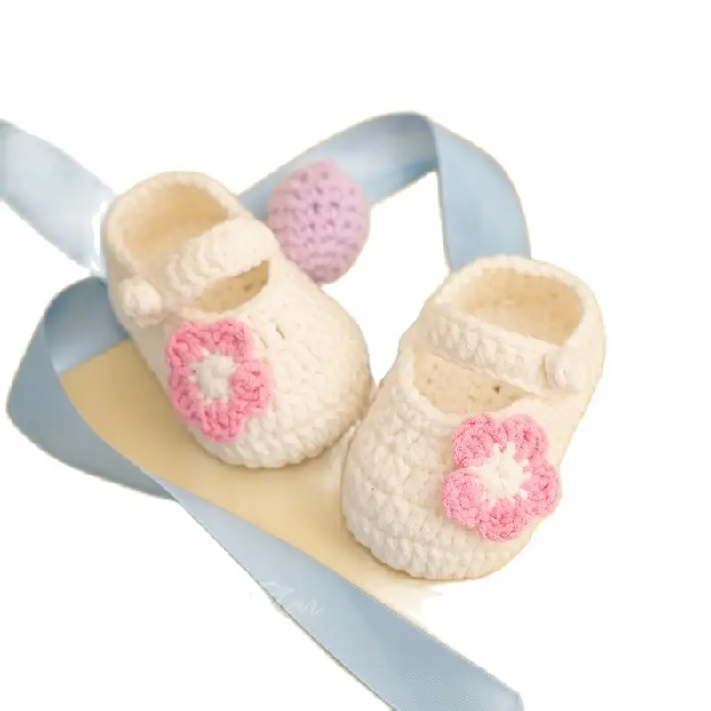 New baby princess shoes, gift shoes, baby , hand-woven cotton shoes