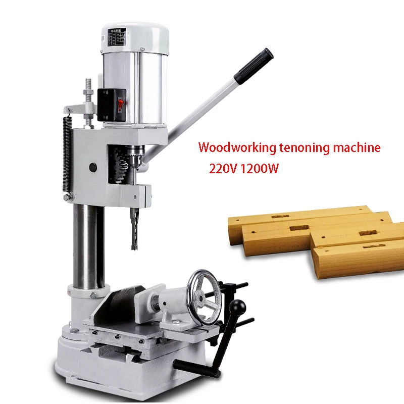 

Woodworking square tenoning machine Square hole tenoning machine Multifunction Bench drill tenoning drill Hole drilling machine