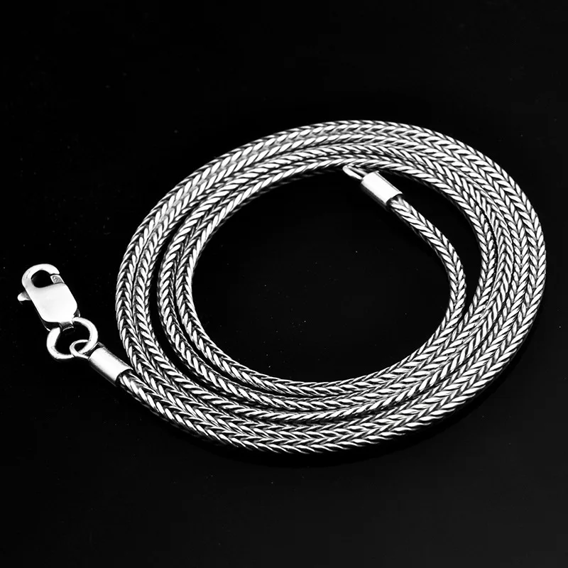 3.5MM  Chains Necklaces Snake Bone Chain for Men Long Necklace Stainless Steel Jewelry