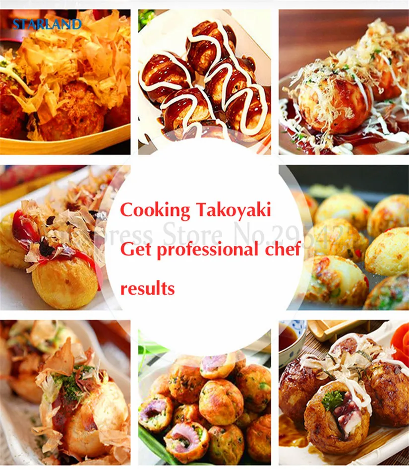 Ersatzteil des Takoyaki-Grilltabletts, Octopus-Ball-Maker, keine Stick-Pfanne mit 28 Formen in einer Platte