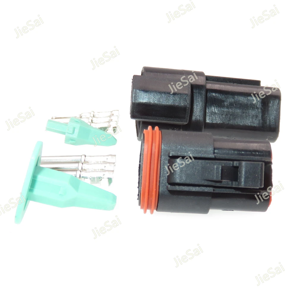 3 Pin DT06-3S DT04-3P Black Color DT Auto Deutsch Connector Automotive Plug With Terminals