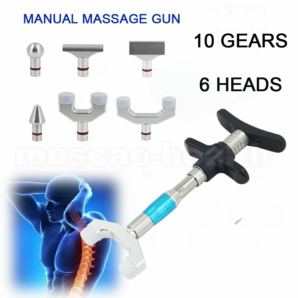 

Correction Spinal Therapy Massage Gun Chiropractic Adjusting Tool 10 Levels 6 Head Spine Massage Corrector To Relieve Body Pain