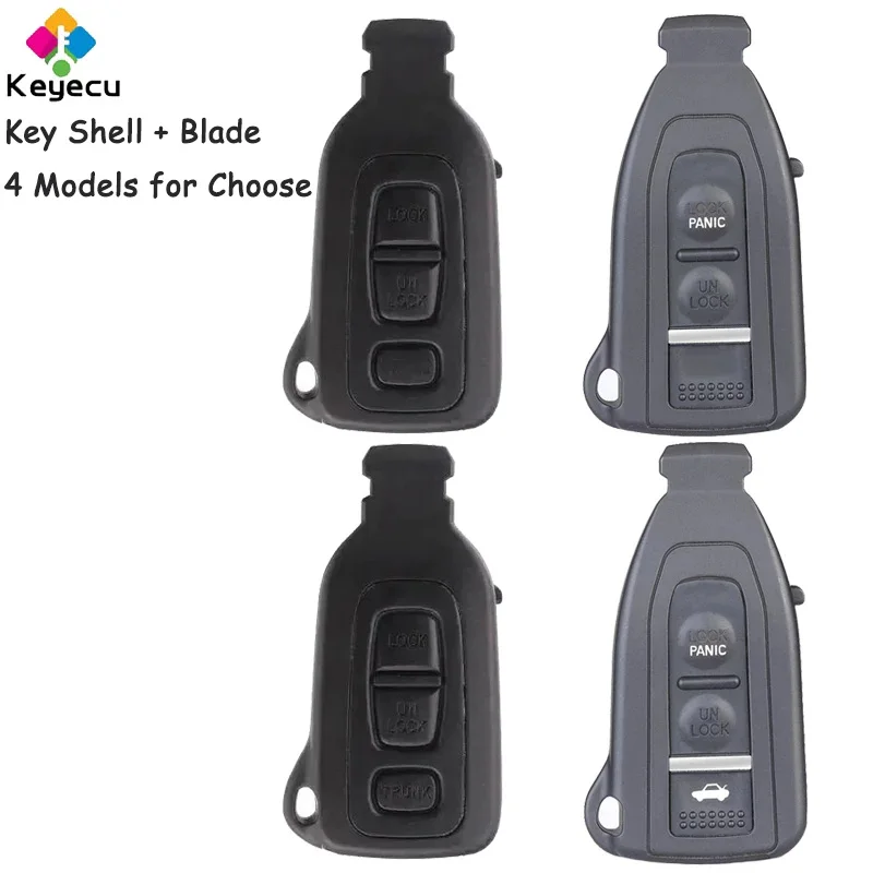 

KEYECU Smart Prox Remote Car Key Shell Case Housing With 2 / 3 Buttons for Lexus LS430 2002 2003 2004 2005 2006 Fob HYQ12BZE