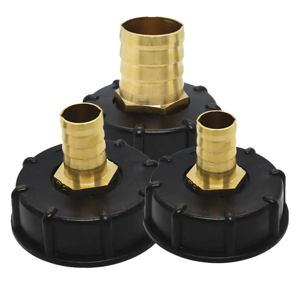 Adapter zbiornika IBC Tote złącze zbiornika mosiężny wąż złączki do zaworu S60*6 trwały wąż ogrodowy przechowywanie kranów
