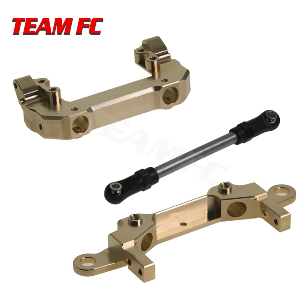 High quality brass Servo Relocation Front/Rear Bumper Mount Bracket for Axial SCX10III AXI03007 1/10 RC Crawler Car Upgrade Part