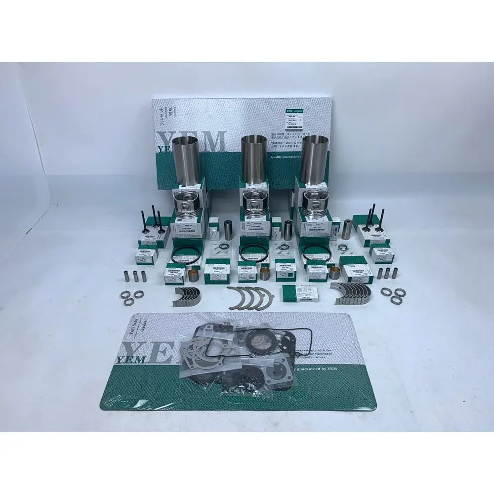 

New Aftermaket Engine Part 3T84 Overhual Kit With Bearings Piston Rings Engine Valve Full Gasket Set Liner Kit For Yanmar