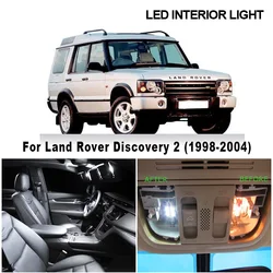 17pcs Canbus White No Error Bulbs LED License Plate Lamp Interior Dome Roof Light Kit For Land Rover for Discovery 2 1998-2004