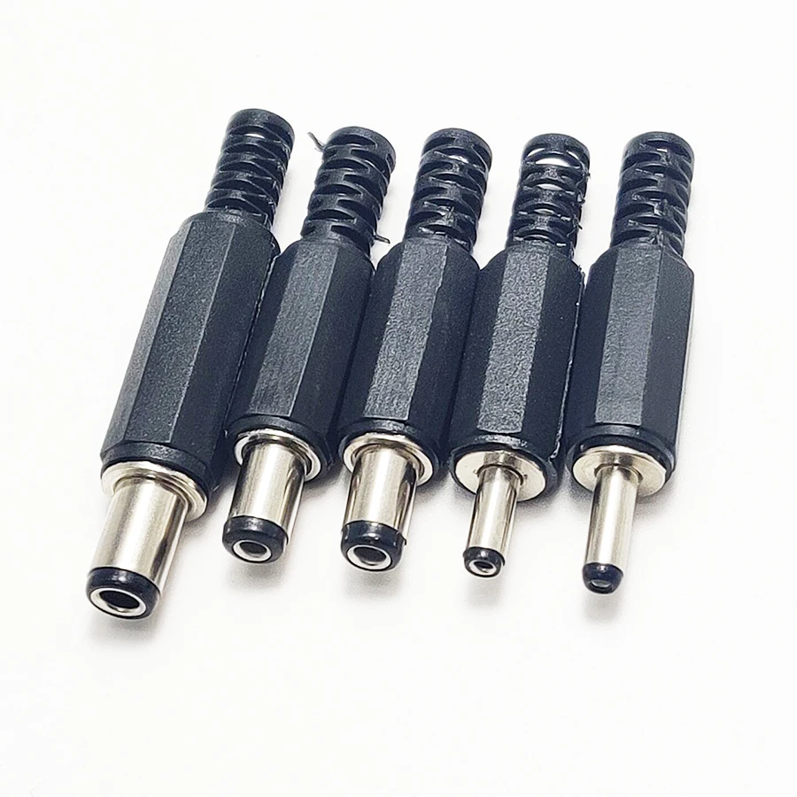 2/5/10pcs DC Power Male plug 5.5* 2.1mm 5.5* 2.5mm 3.5 * 1.35mm 6.3* 3.0mm 3.5*1.1mm adapter connector plug 5.5 2.1 2.5 3.5 1.35