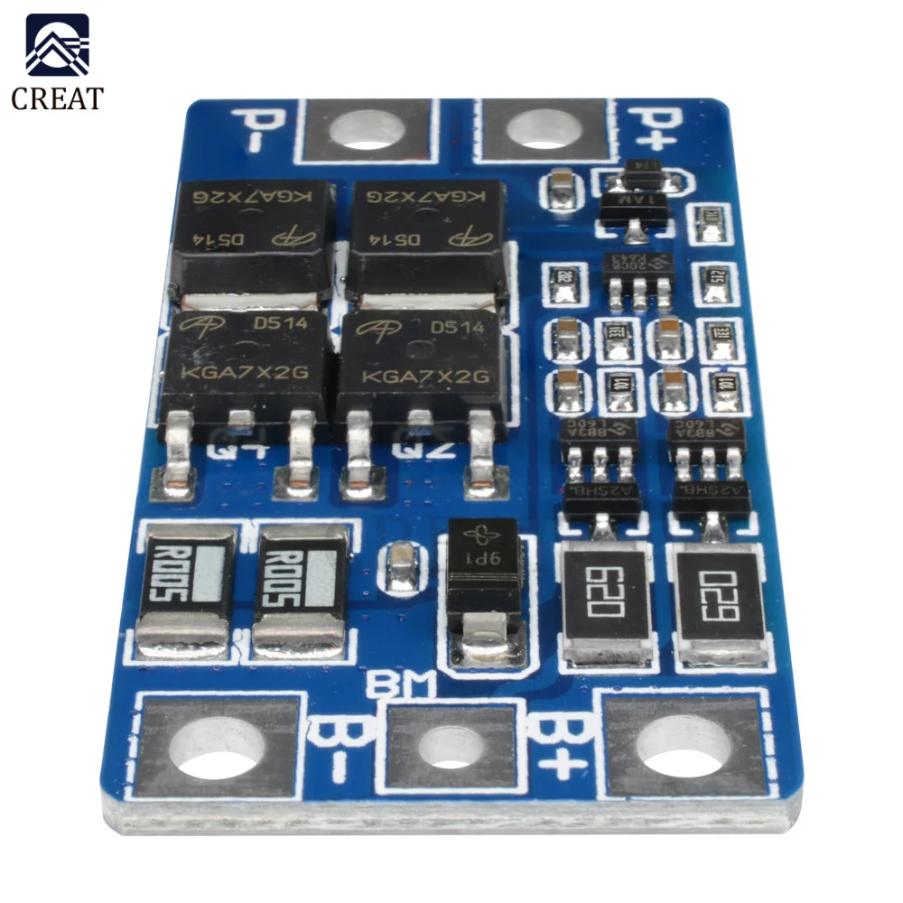 2S 10A 8.4V 7.4V 18650 Lithium Protection Board BMS PCM PCB Li-ion Lipo 2 Cell Pack with Balance Function Charger Protect Module