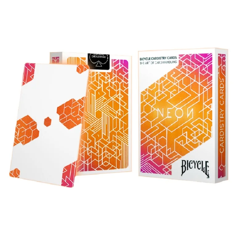 

Orange Bicycle Neon Playing Cards Cardistry Deck USPCC Limited Edition Poker Magic Card Games Magic Tricks Props for Magician