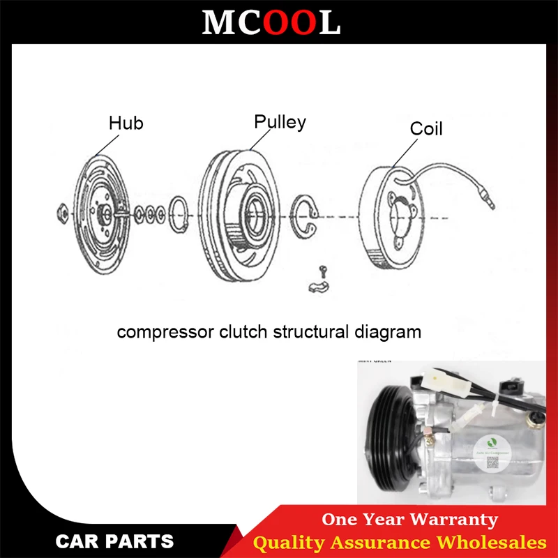 SS10LV1 SS10M1 Auto AC A/C Compressor Clutch For Suzuki Grand Vitara Esteem 95200-70CJ0 9520060B53 9520070CB0