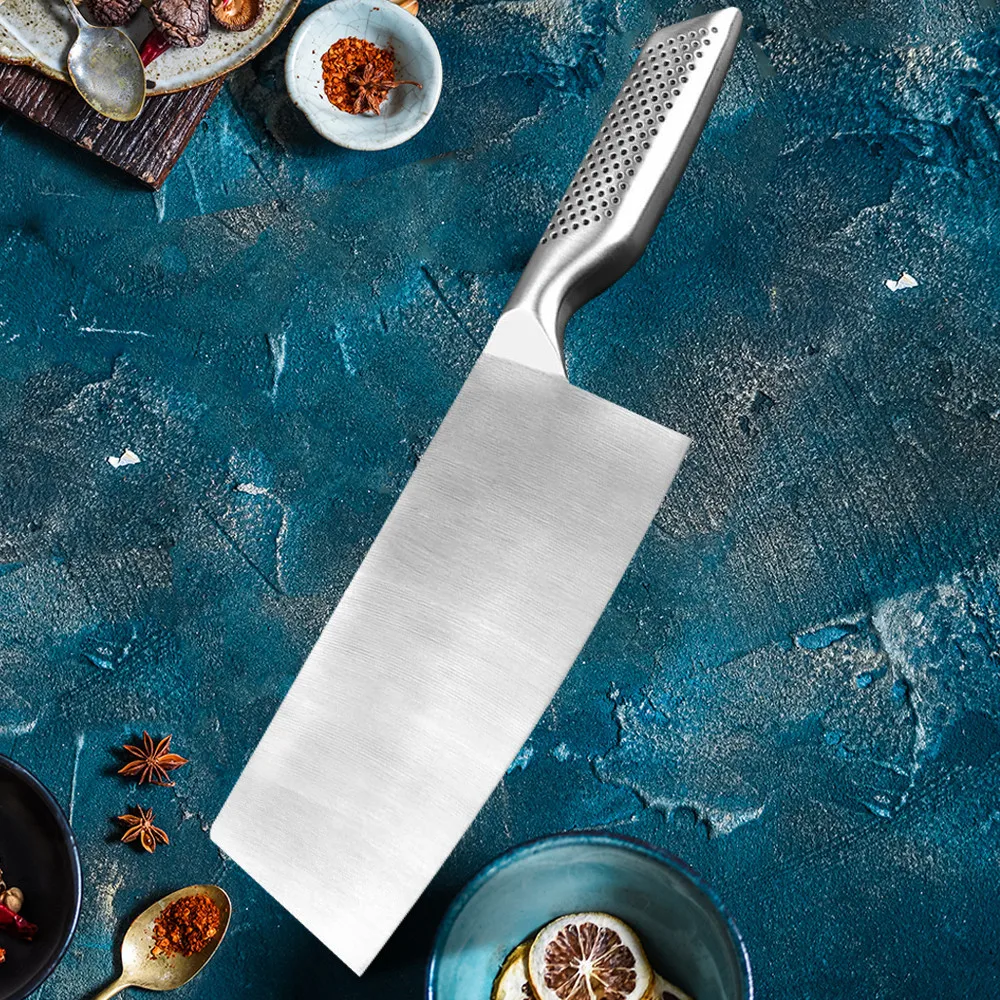 

7 inch Chef Butcher Kitchen Knife Japanese Cook's Nakiri Full Tang Stainless Steel Cleaver Knives 4Cr13MoV Slicing Cooking Tools