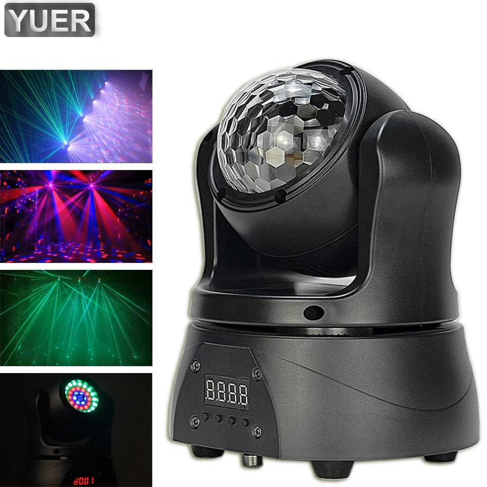 

4Pcs/Lot LED Wash Laser Crystal Magic Ball 3IN1 Moving Head Light Crystal Magic Ball Stage Effect Lamp DJ Disco Club Laser Show