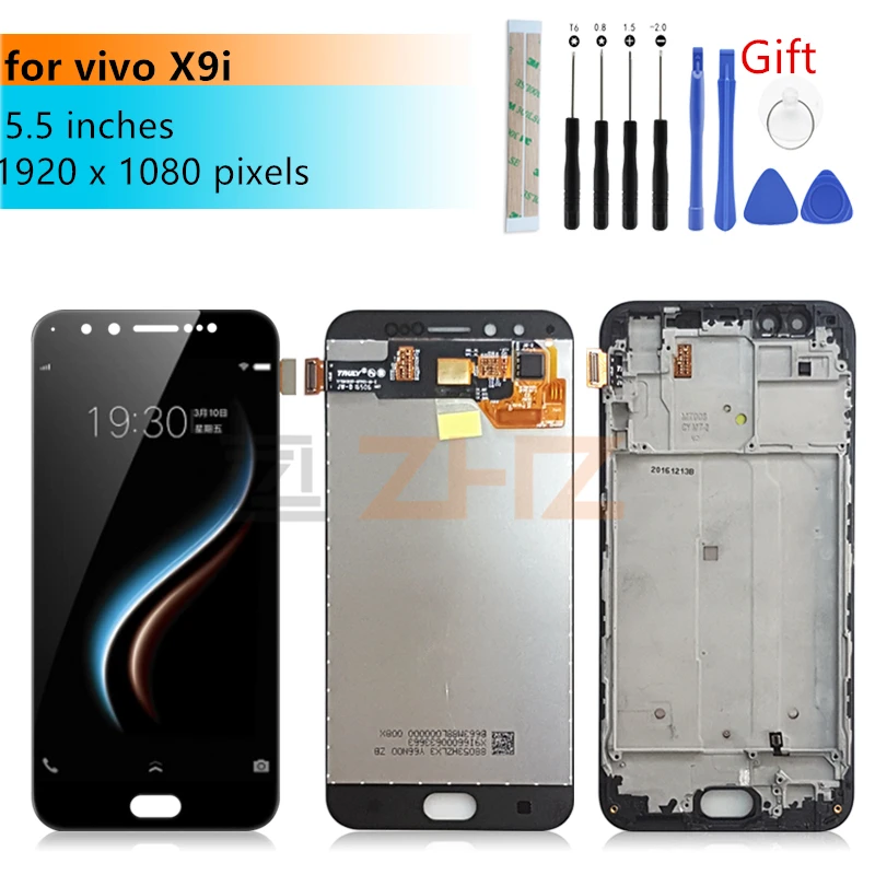 

for vivo x9i LCD display touch screen LCD digitizer assembly with frame lcd panel x9i screen replacement repair parts 5.5"