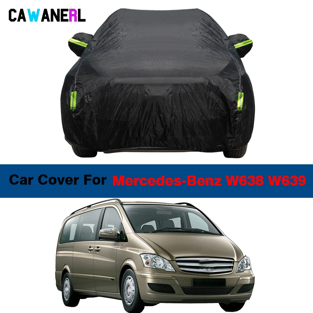 Outdoor Car Cover For Mercedes-Benz W638 W639 MPV Sun Shade Anti-UV Snow Rain Ice Protection Cover Waterproof