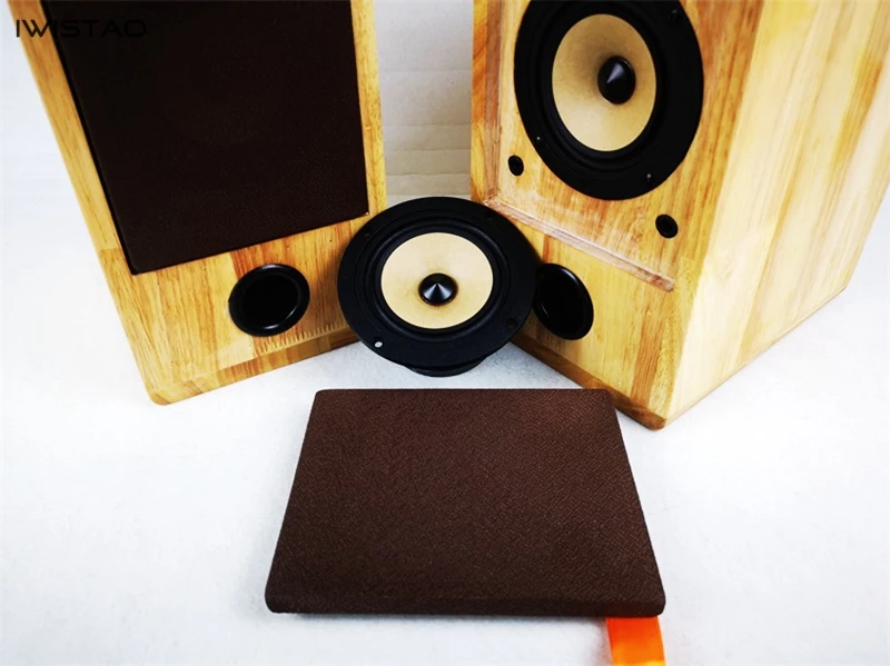 Altavoz IWISTAO HIFI rango completo 4 pulgadas unidad 4 Ohm 15 ~ 25W caja de madera maciza 1 par estructura invertida