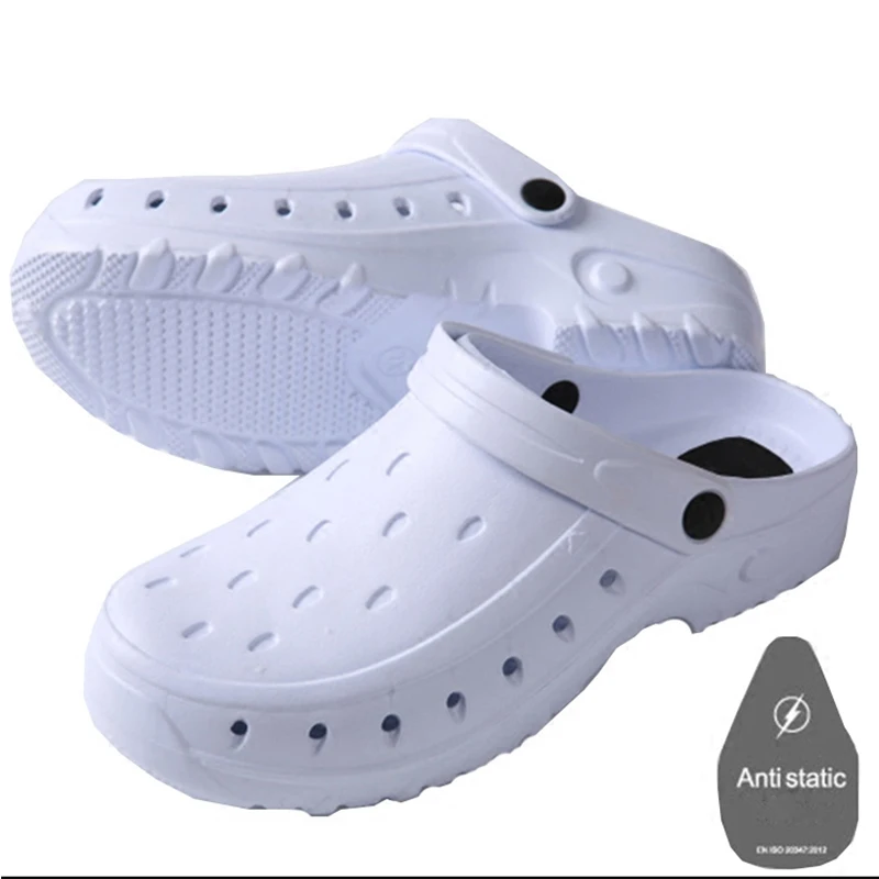 Sapatos cirúrgicos de eva, tamancos de enfermagem, masculinos, para verão, pantufas médicas de laboratório, enfermeiras verdes