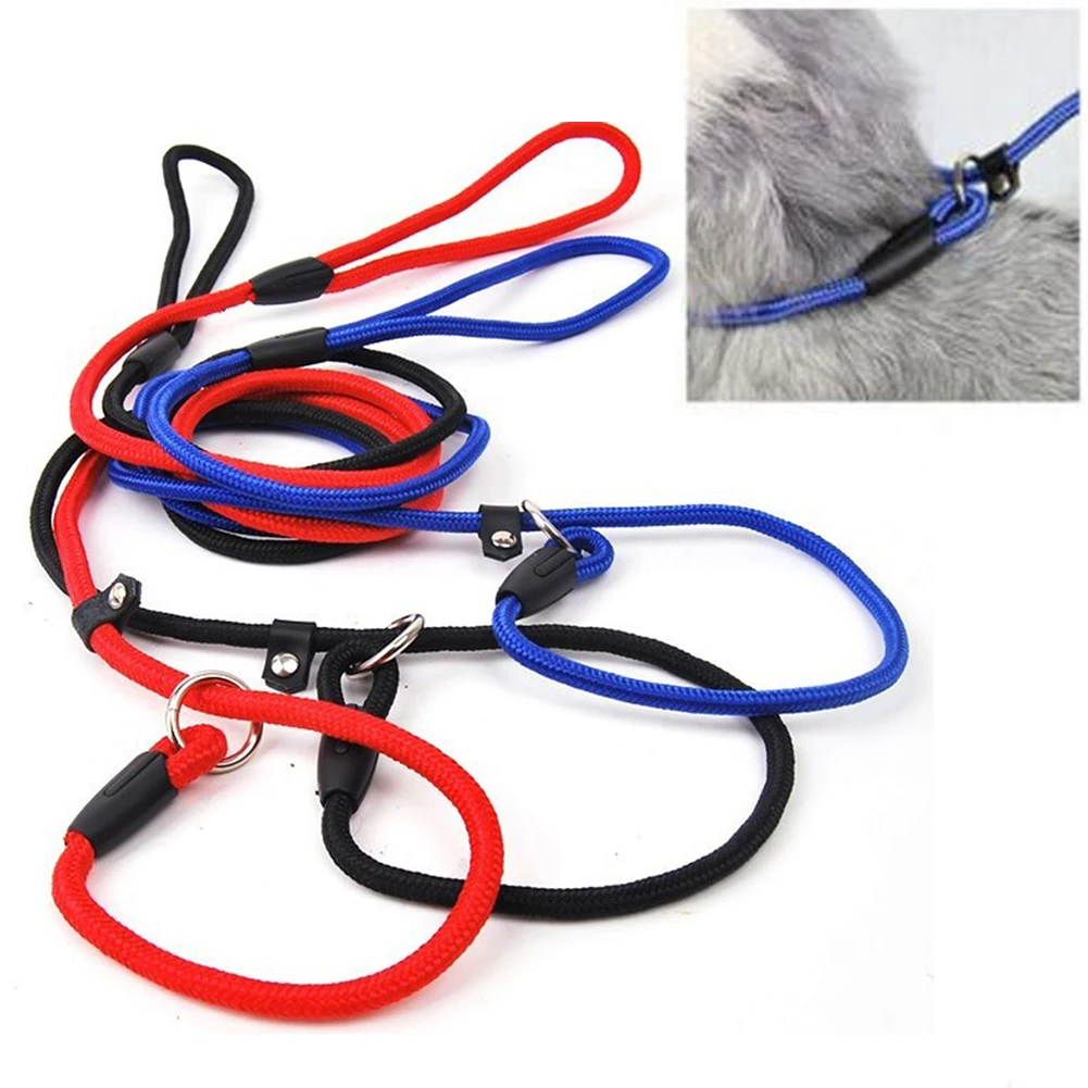 0.6/0.8/1cm Pet Dog Collar Nylon Anti-bite Non-slip Training Retractable Dog Leash Walking Harness Pet Products collar perro