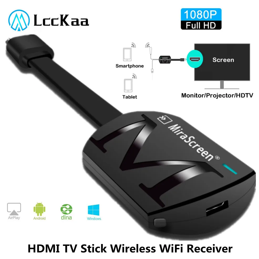 1080P hdmi-kompatybilny TV Stick Miracast bezprzewodowy DLNA AirPlay Mirascreen wyświetlacz lustro odbiornik Dongle TV dla IOS Android