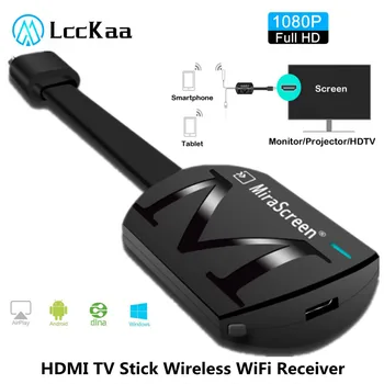 מקל טלוויזיה HDMI 1080P Miracast Wireless DLNA AirPlay Mirascreen Display Mirror Receiver TV Dongle עבור IOS Android