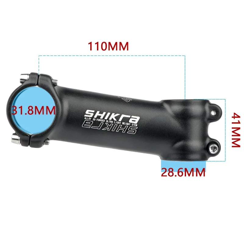 Shikra mountain bike stem estrada de curta potência bicicleta haste 31 8 guiador ponte 7 graus tabela 35/45/55/60//70/80/90/100mm mtb