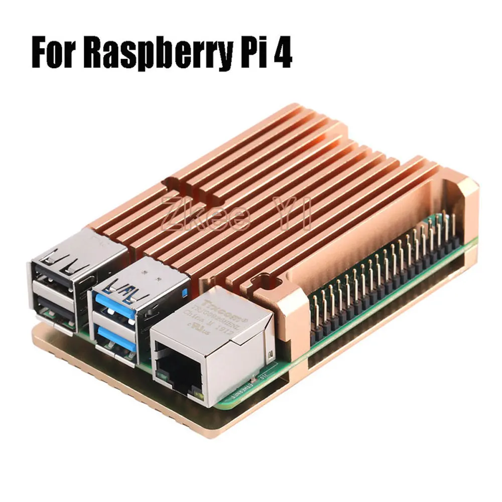 Aluminium Case Legering Armor Met Cooling Heatsink Dual Fan Voor Raspberry Pi 4 Model B