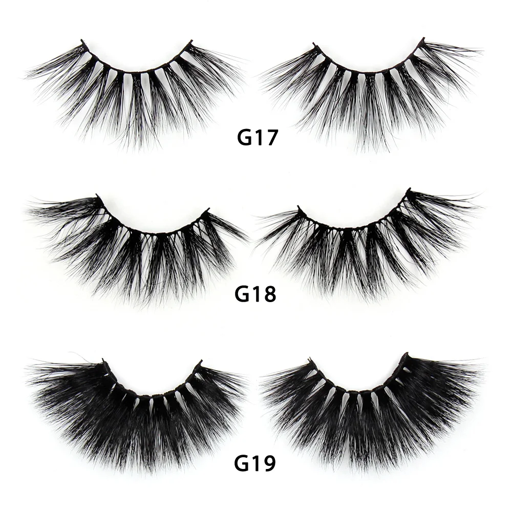 LEHUAMAO Wimpern 3D Wimpern 25mm Nerz Falsche Wimpern Flauschige Weiche Wimpern Dramatische Make-Up Wimpern Nerz 3D Wimpern Natürliche Lange G05 – Detail 6