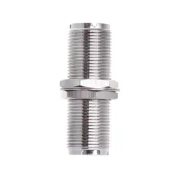 UHF SO239 Female To Female Jack Nut Bulkhead Panel Mount Adapter Connector Straight F/F