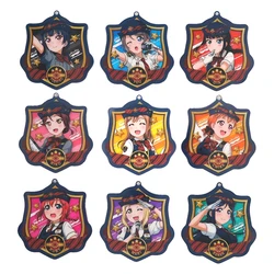 Love Live Lovelive Sunshine Aqours Game Yoshiko Hanamaru Chika Mari Ruby You Dia Riko Kanan Acrylic Keychain