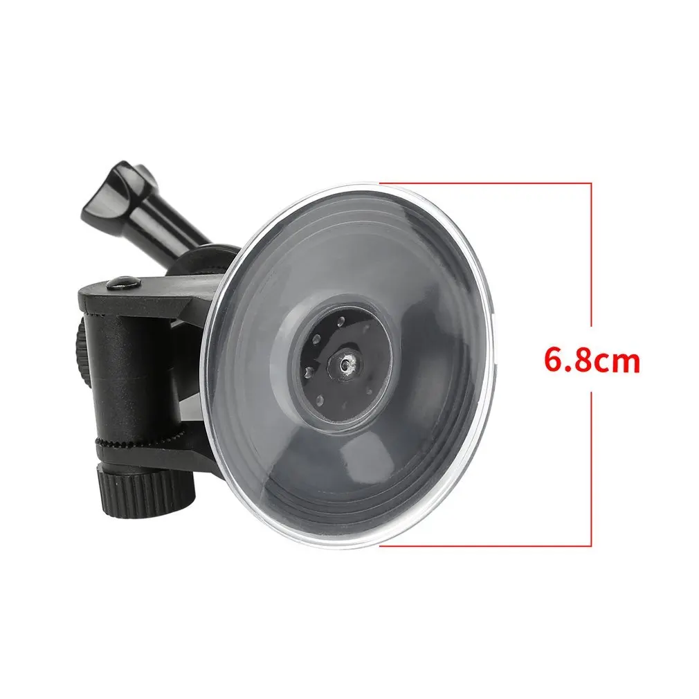Đa Năng Ô Tô Xe Hút Adapter Gắn Kính Chắn Gió Giá Đỡ Chân Đế Camera Hành Động Phụ Kiện Cho Gopro Hero 1 2 3 4 Đen nhựa