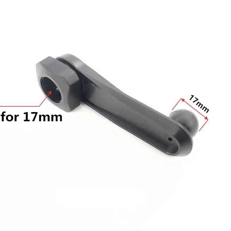 Tige d'extension de support de tête sphérique, angle mort rond, adapté au support de téléphone, support de tablette, installation de sortie d'air de voiture, 17mm, 17mm