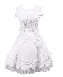 lolita dress lace princess  vintage falbala high waist printing victorian dress kawaii girl gothic lolita jsk loli Princess tea