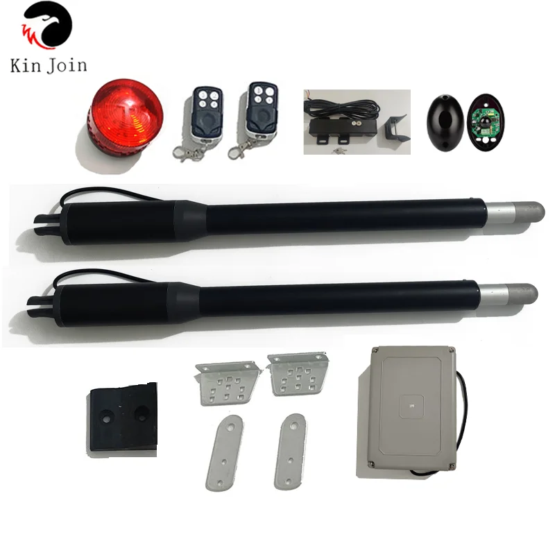 KinJoin Home Power Solar System Aluminium Alloy Swing Arm Gate Opener