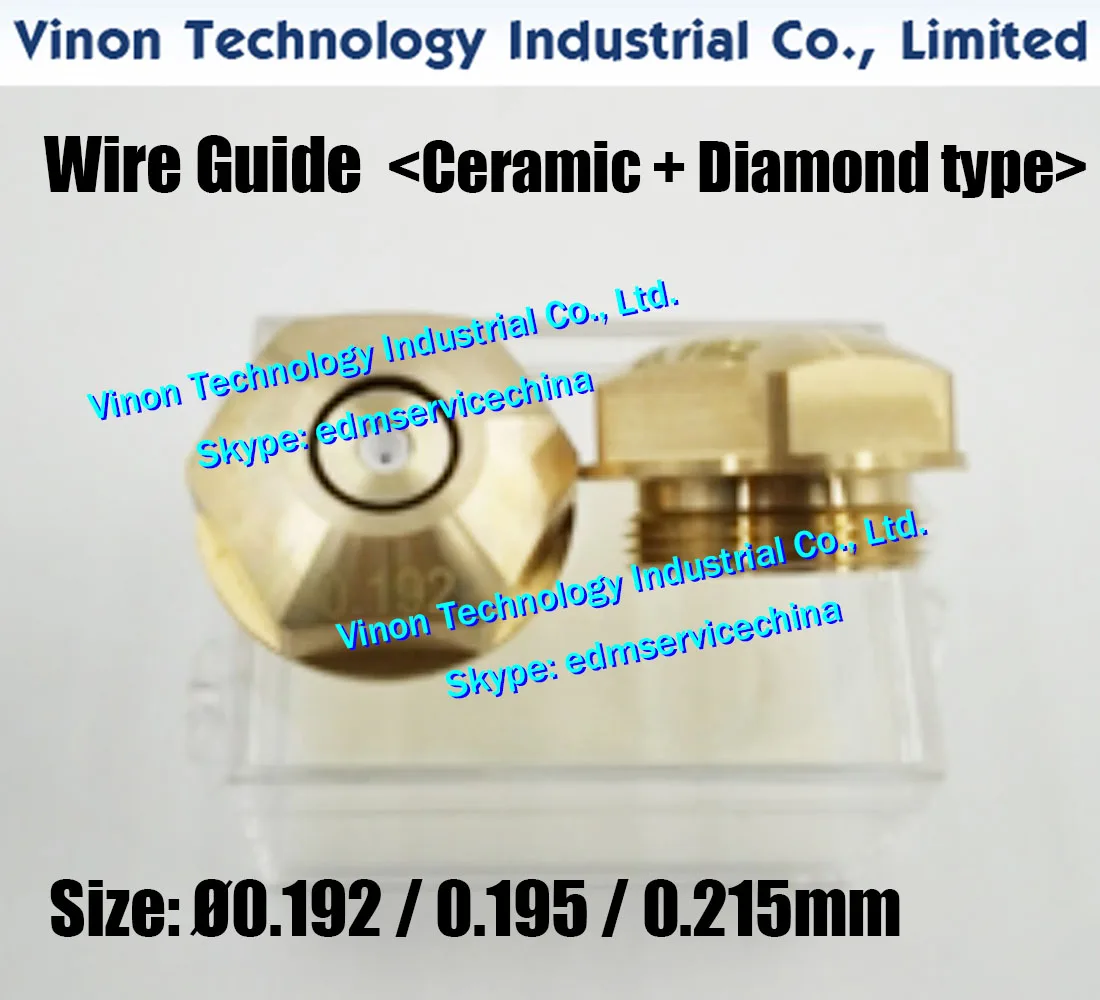 Ø0.192, Ø0.195, Ø0.215mm BAQI EDM Wire Guide (Ceramic+Diamond type) used for BAQI Medium Speed Wire Cutting Machines