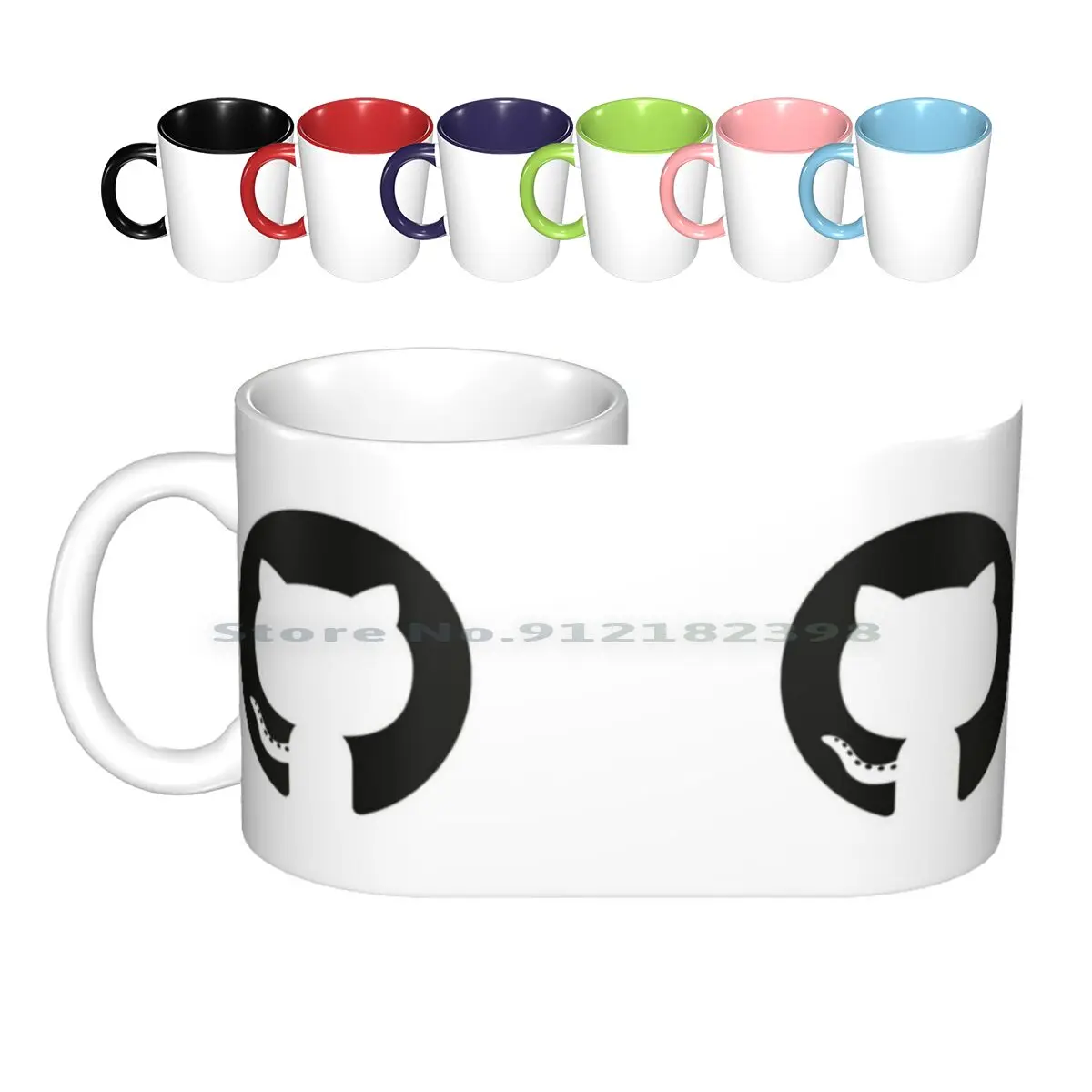 Керамические кружки Github, кофейные чашки, кружка для молока, чая, рубиновый рубин на рельсах, драгоценный камень, Docker Css Babel, угловой Js Git