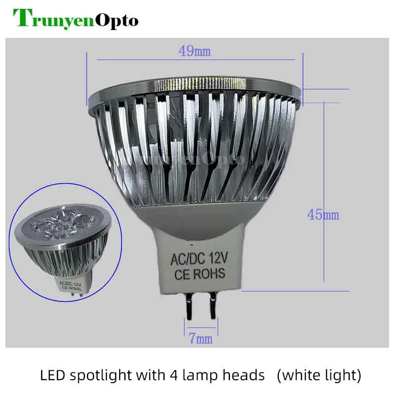 12V LED Spotlight สำหรับเลเซอร์เครื่องเชื่อมเลเซอร์เสริมประหยัดพลังงานไม่ร้อนสีฟ้าและแสงสีขาว