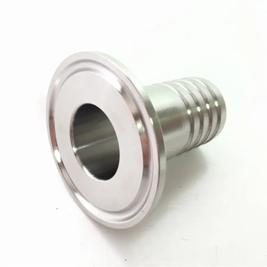 

108mm 4.25" Hose Barb x 4" Tri Clamp SUS 316L Stainless Steel Sanitary Tri-Clamp Hosetail Coupler Fitting Home Brew