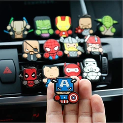 Anime Avengers Black widow Spideman Car Aroma Diffuser Clip Star wars Car Air Conditioner Air Out  Decoration gifts