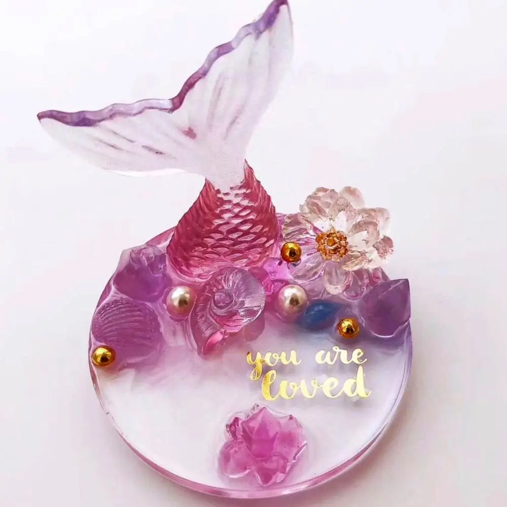 Handmade Pendant Agate Silicone Cup Mad Round Coaster Mold Epoxy Resin Casting Molds Jewelry Making Mould