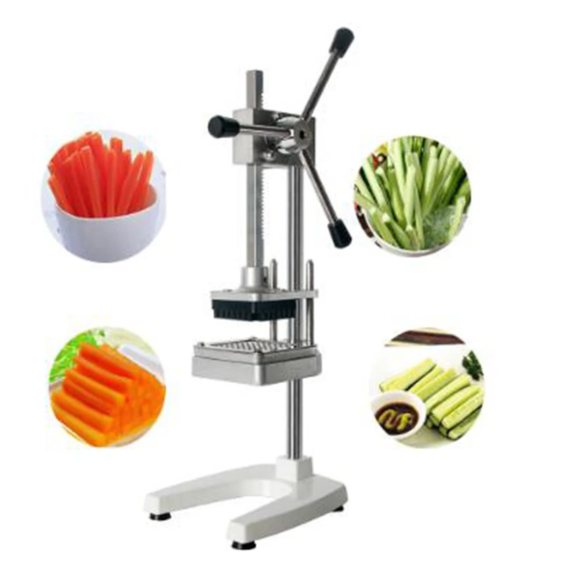 Vertical Manual French Fries Cutting Machine Potato Vegetable Cutter Commercial Kitchen Potato Chipper Accessories