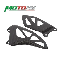 For Suzuki GSXR 1000 GSXR1000 2017 2018 2019 2020 Carbon Fiber Heel Guard Rearset Plate Foot Peg Protector Motorcycle accessorie